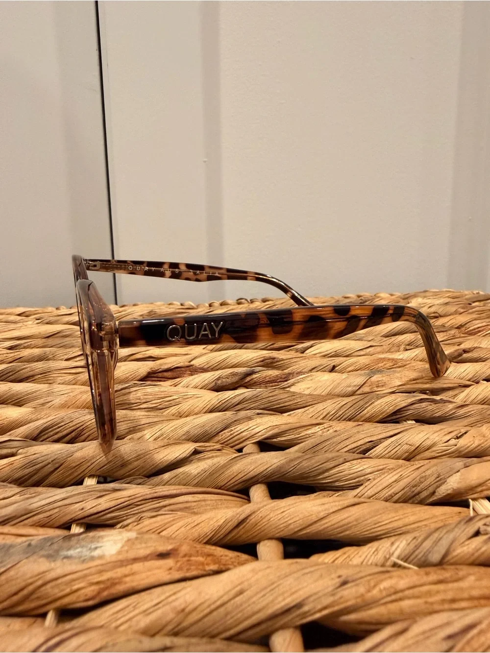 Quay Australia Tortoiseshell blue light Cat-Eye Glasses